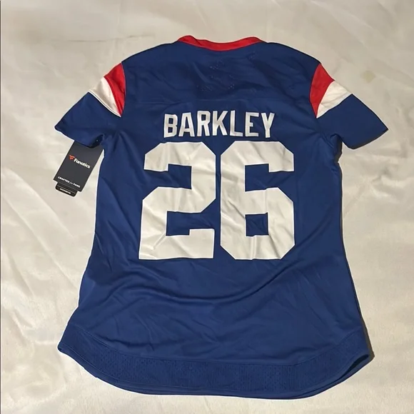 Fanatics NFL NY Giants #26 Barkley V-Neck Jersey - Picture 3 of 3